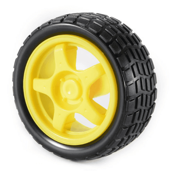 Robot Wheel for BO Motors 65mm (Yellow)