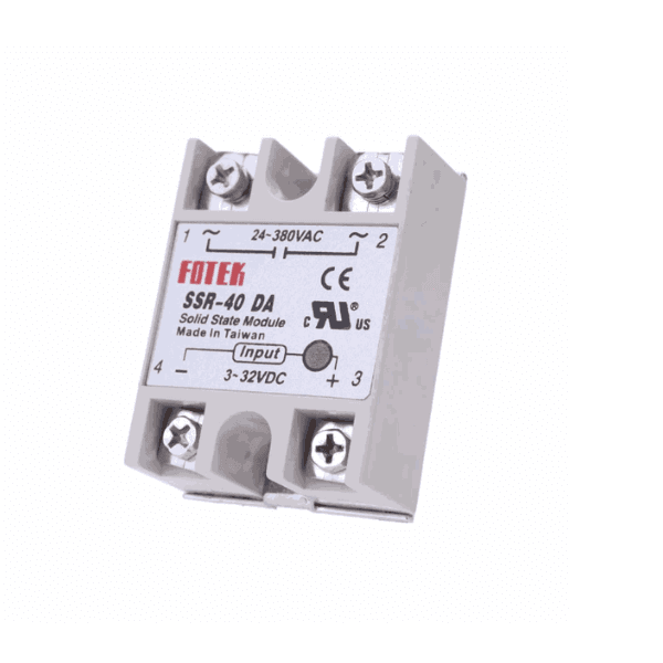 SSR-40DA Solid State Relay Module 3-32VDC/24-380VAC 40A