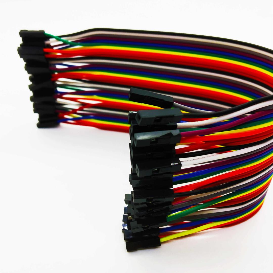 MALE TO FEMALE JUMPER WIRES 80 PCS - 20 CM