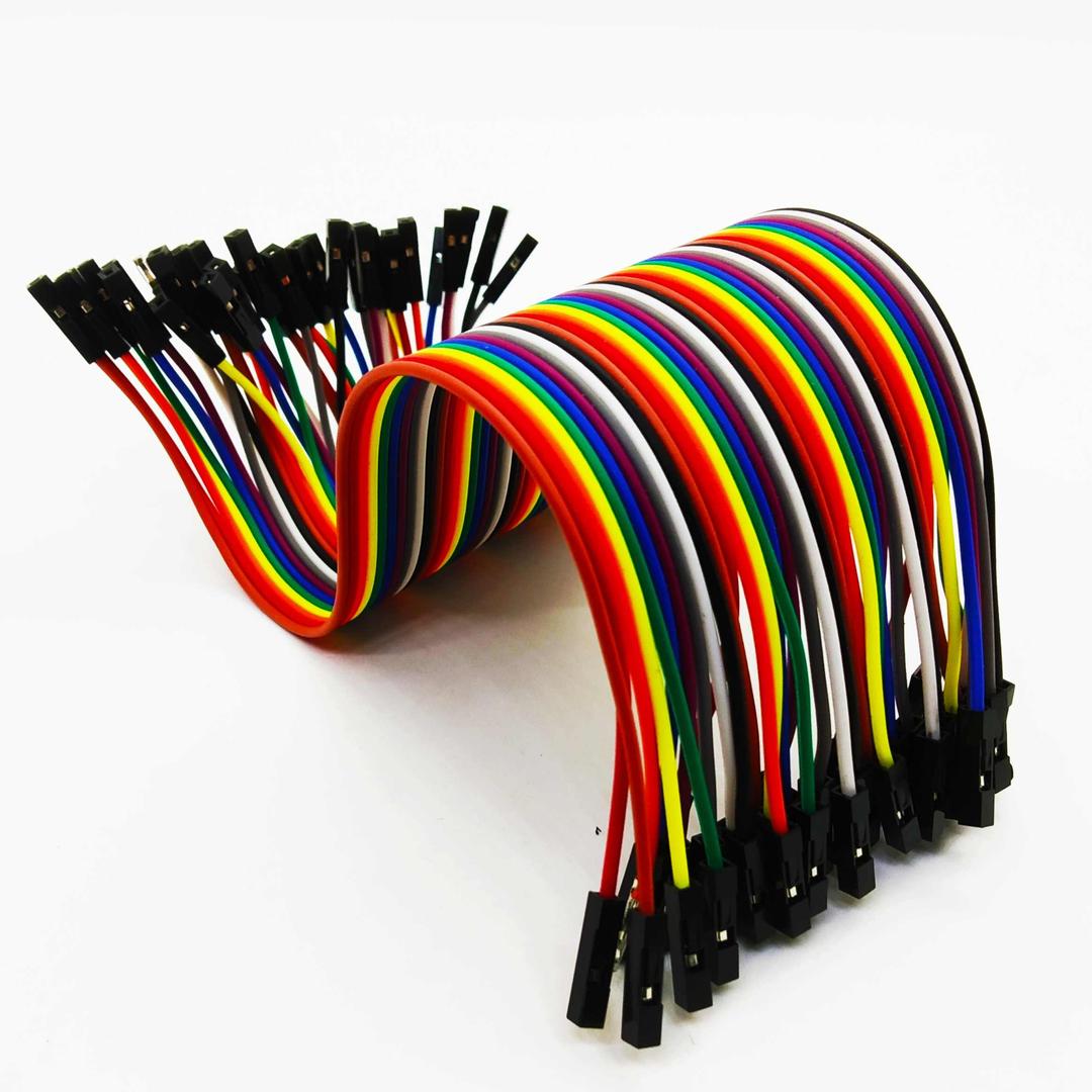 FEMALE TO FEMALE JUMPER WIRES 20 PCS - 30 CM