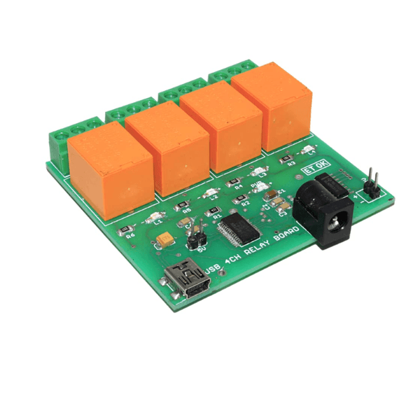 4-Channel USB Relay Board Best for Home Automation, PC Controlled Device Application Based on FTDI Driver4 channel relay module