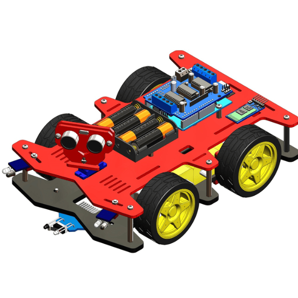 Multifunctional 4WD DIY Smart Arduino-based Robotics Car Kit