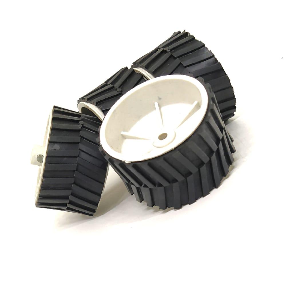 Robot Wheel 11 x 4 cm For Robotics (pack of 2)