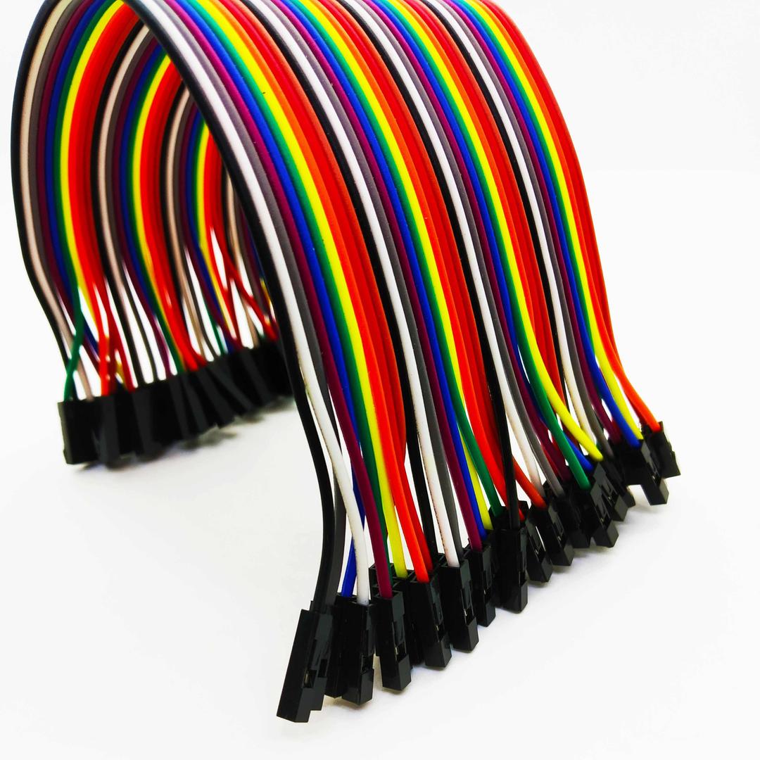 MALE TO FEMALE JUMPER WIRES 40 PCS - 20 CM